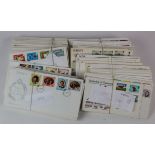 Jersey & Guernsey FDC collection in shoebox, c1972 - 1983, clean lot (approx 250)