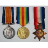 1915 Star Trio to 19960 Pte H C W Sayer Norfolk Regt. Killed In Action 28/4/1917 with the 7th Bn.