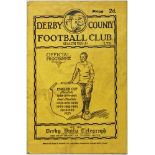Derby County v Leeds United 26 Dec 1929 First Team