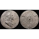 British Commemorative Medallion, lead d.56mm: Charles I Memorial 1649, as Eimer no. 161 but in lead,
