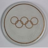 East German Olympic Committee Award Medal given only to Olympic Medal Winners, white meissen