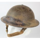 Good WW2 Steel British MKII No1 Infantry helmet in all original condition. Inside of rim stamped 'RO
