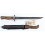 Trench fighting knives made from the blades P07 bayonets. 1) Dagger blade 6.5" with copper hilt