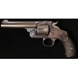 Revolver: A good Smith and Wesson .44 calibre Russian (obsolete calibre, no licence required). Model