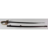 A good 1854 Pattern Infantry Officers sword. Blade 33". Ricasso marked 'Henry Wilkinson Pall Mall,