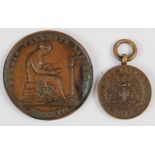 Bronze Passes/medals comprising The City Livery Club 1914 No. 305 and The London Institution dated