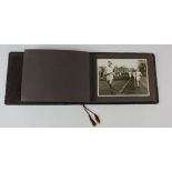 Athletics, leather album containing 10 black and white photographs relating to 1936 Olympic Trials