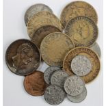 Counterfeits and Copies (16) of British coinage 19th-20thC.