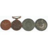 Agriculture related medals (4) - comprising 2 bronze and 2 white metal (1 bronze medal is dated
