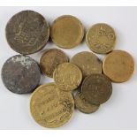 Coin Weights and Apothecary Weights (11) 18th-19thC, one in pewter perhaps earlier, includes Royal