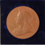 British Commemorative Medallion, bronze d.55.5mm: Diamond Jubilee of Queen Victoria 1897, official
