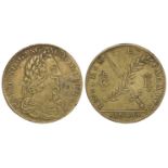 British Commemorative Medallion, brass d.28mm: Peace or War 1643 by T. Rawlins, Eimer no. 142, F-