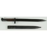 Bayonet: A very good Czech VZ-24 short bayonet. Blued blade 12", reverse cutting edge, blued