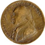 Evasion Halfpenny: GEORGE WASHINGTON, portrait l. / NORTH WALES, GF for type, with scratches.