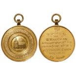 Church Medal, hallmarked 9ct gold, 27mm, 4.96g: St Catherines Church, Blackwell, medal for 50 yrs