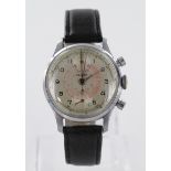 Gents Gallet Chronograph wristwatch with two subsidiary dials at 12 & 6 o'clock. Working when