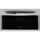 Montblanc Meisterstuck Solitaire silver (925) ballpoint pen (serial number EN2309146), a few