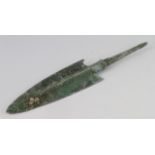 Bronze Age spear head, circa 1200 B.C