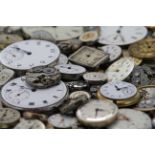 Collection of approx 80 watch dials / movements , to include Omega & Longines