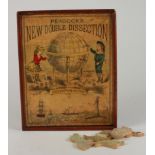 Peacock's new double dissection, Geography & History / England & Wales jigsaw puzzle, circa late