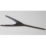 Medieval Period (ca. 900 - 1100 AD) iron "fork" type arrowhead; large size and very fine details.