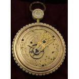 Louis Recordon (w. 1778-1824). Georgian Coach Watch, large ivory decorated watch with dump