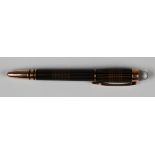 Montblanc Starwalker black & copper coloured fountain pen, with 14k Montblanc nib (somewhat bent),