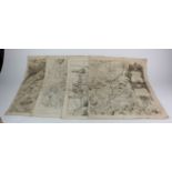 Rocque (John). Large engraved map of Salop, on four sheets, dated 1752, cartouche reads 'To his