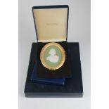 Three Wedgwood limited edition plaques / medallions comprising Queen Elizabeth, the Queen Mother (