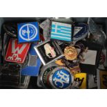 Car Badges. A collection of approximately seventy-five car badges, including AA, RAC etc.