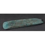 Early Bronze Age period (ca. 1800 - 160 BC) flat axehead with convex cutting edge; great example