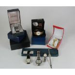 Collection of Quartz wristwatches to include Timex, Accurist, Vialli etc. A few in original boxes