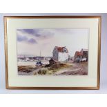 Leslie L. Hardy Moore (1907 - 1997). Watercolour, depicting the Mill in Woodbridge, Suffolk,