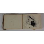 Album containing numerous, sketches, drawings, watercolours etc. by Dora Hamilton, circa early