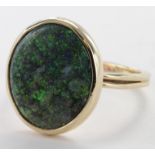 9ct Gold Opal Ring size U weight 5.4g