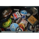 Car Badges. A collection of approximately seventy-five car badges, including AA, RAC etc.