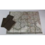 Folding engraved map (in four sections), 'Neueste General und post karte von ganz Deutschland...