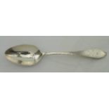 Cork, (Irish) silver bright-cut pattern teaspoon by James Warner c.1795. Weight 11.9gms.