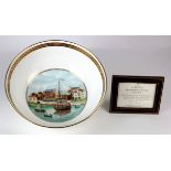 Royal Worcester Limited Edition 'Flight' bowl (200th Anniversary Collection), depicting the
