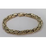 14ct Gold fancy Bracelet weight 10.5g