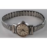 Ladies Omega stainless steel cased wristwatch, circa 1965 (serial no. 22324770) on an expandable