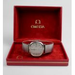 Gents stainless steel Omega Constellation quartz wristwatch circa 1976 (serial number 39973668). The