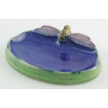 Royal Doulton Potteries dragonfly soap dish, made for the proprieters of 'Wright's Coal Tar Soap',