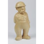 Bovey Pottery figure, depicting an ARP warden from the 'Our Gang' series, height