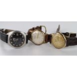 Three gents automatic wristwatches by Romana, Allaine & Orient. All working when catalogued