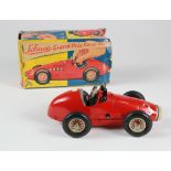 Schuco Grand Prix Racer clockwork tinplate car (1070), key missing, contained in original box (