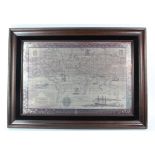 Large Silver hallmarked engraved World map 'The Royal Geographical Society Silver Map',