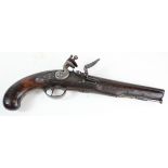 Flintlock officers dragoon pattern pistol c 1800 by Lacy & Co., London.