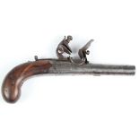 Matched pair of flintlock round barrel pistols by Ward of Yarmouth who only made round barrel pocket