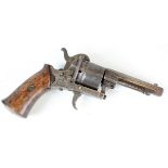 19th century pin fire pocket revolver.